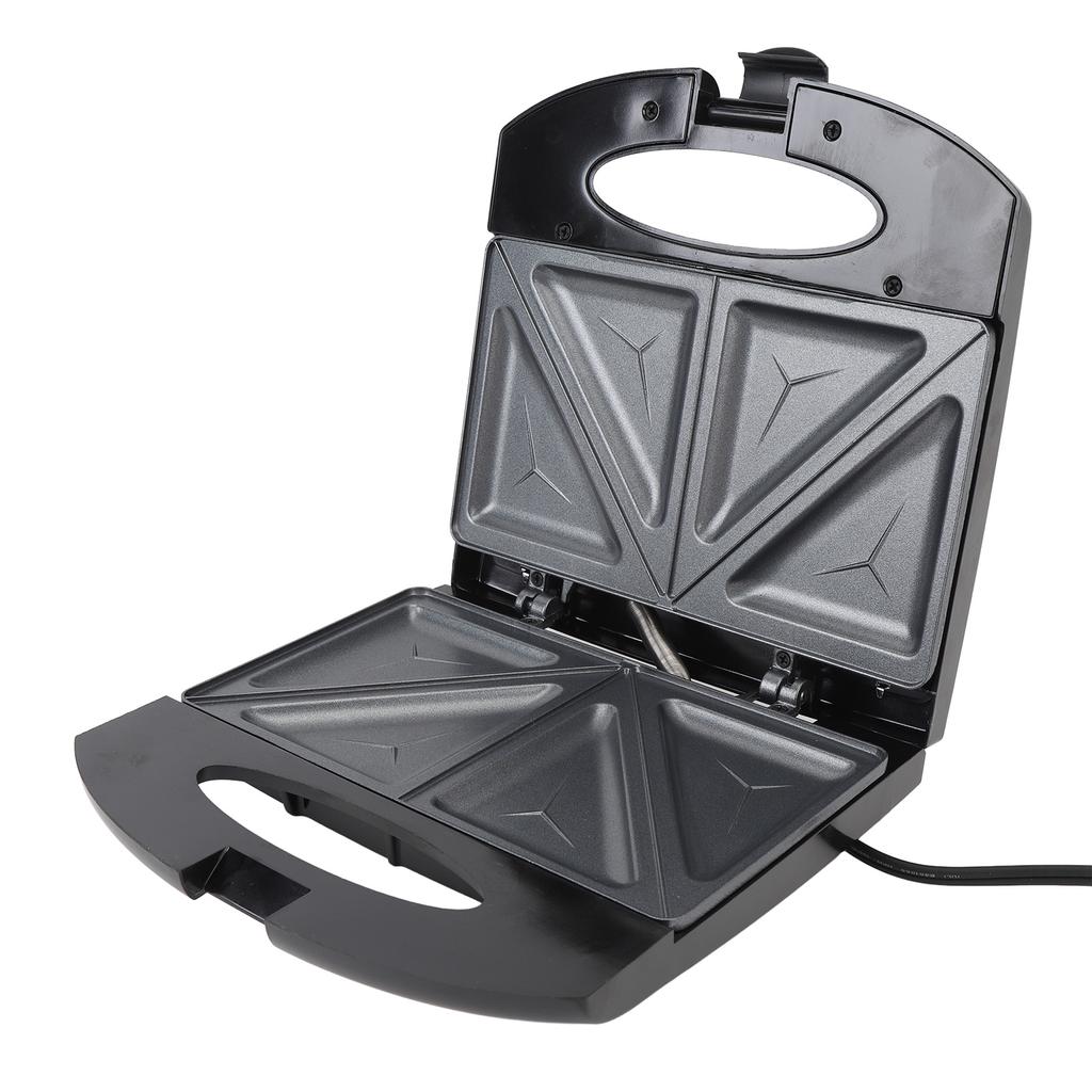 Электрический пресс для сэндвичей с безопасной ручкой, антипригарный, алюминиевый, для вафель Sna