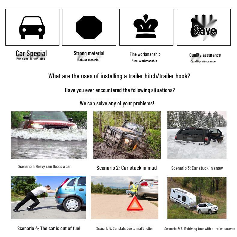 Haval H9 (2015-2022) Trailer Hitch & Off-Road Rogue Hook Accessories