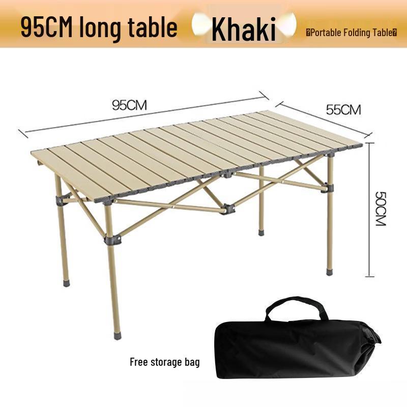 ZISIZ Outdoor Portable Roll-Up Folding Table