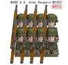 MOC Military Vietnam War Soldiers Figures Building Blocks US Army Officer Weapons Gun Camouflage Head Bricks Toys Kids Gif