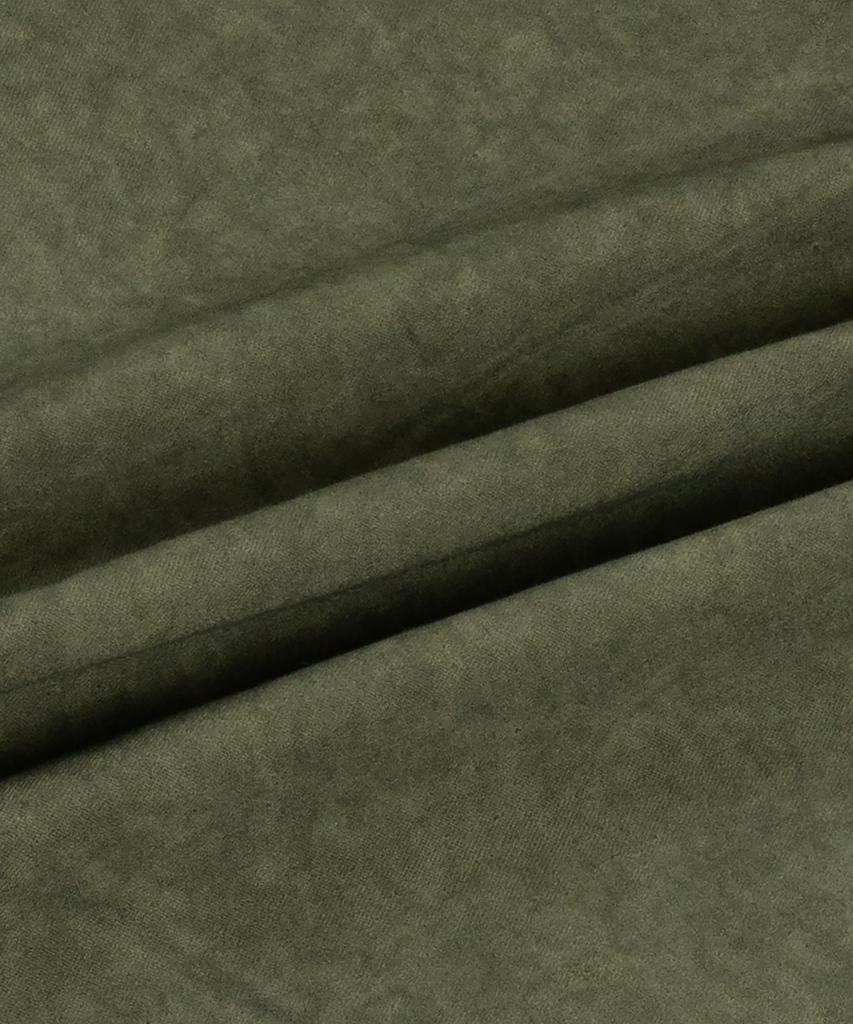 MUDSALT Washed Crop Work Shirt Olive