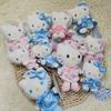 Hello Kitty Angel Nurse Plush Toys Kawaii Telescopic Keychain Backpack Pendant Accessories Girls Festival Theme Gifts
