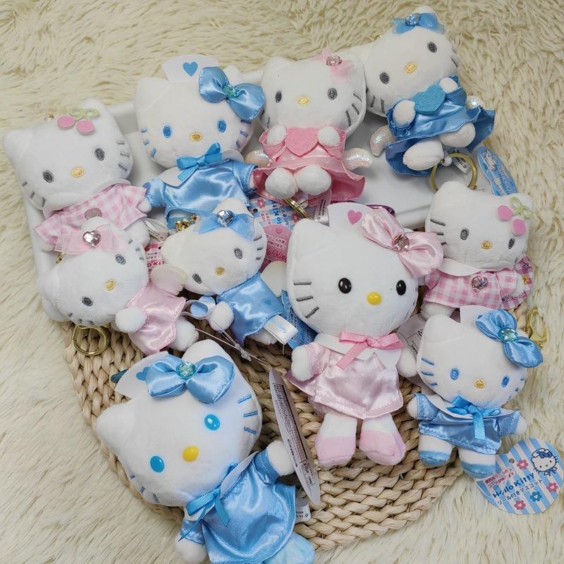 Hello Kitty Angel Nurse Plush Toys Kawaii Telescopic Keychain Backpack Pendant Accessories Girls Festival Theme Gifts