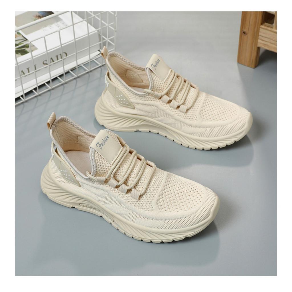 Женские летние летающие плетеные туфли, модная повседневная спортивная обувь, кроссовки с мягкой подошвой