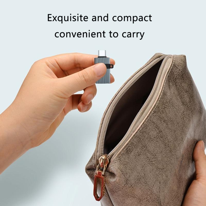 Compactly USB C to USB A Adapter Type C to USB Converter for Easy Connection Data Transfer and Charging Metal Shell