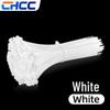100-Pack Colored Nylon Self-Locking Cable Ties 4x200mm - White & Black