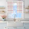 2pcs Christmas Deer Forest Pattern Printed Curtain for Home Decor - Rod Pocket Window Treatment for Bedroom   Office   Kitchen