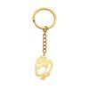 Stainless Steel Rune Pendant Keychain Bottle Fruit Shaped Keyring Key Holder Backpack Decoration Jewelry for Women Man