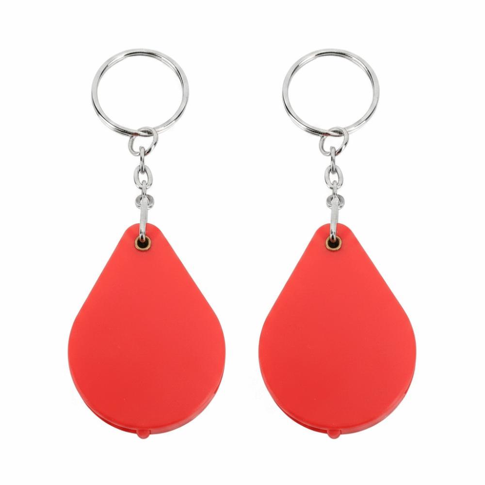 32mm Lens Diameter Pocket Magnifying Glass With Key Ring Mini Magnifying Glass Jewelry Inspection