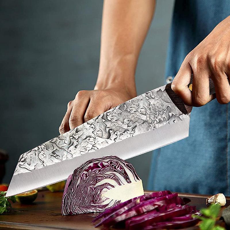 Японский нож, стальные кухонные ножи для обвалки, ножи шеф-повара, нож для нарезки мяса Сантоку, нож для мяса