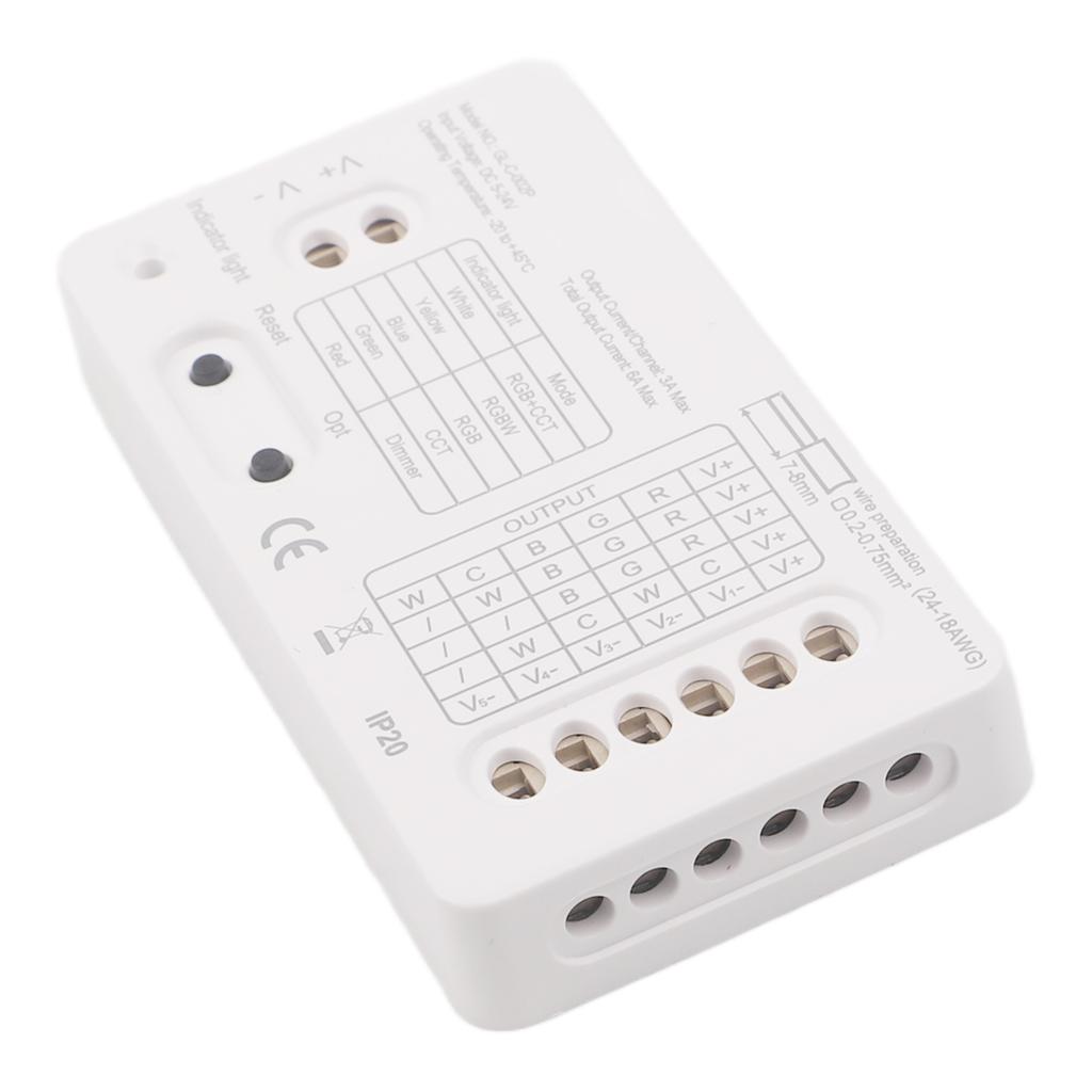 Для ZigBee 3.0 Контроллер светодиодной ленты 5-в-1 для RGBW CCT и Диммер с ШИМ-диммированием и поддержкой напряжения 5-24 В