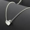 Y2K Heart Necklace Simple Charm Clavicle Chain For Women Fine Jewelry Wedding Party Birthday Gift