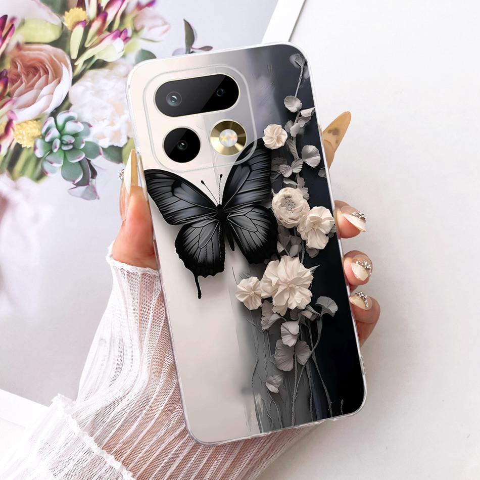 For Realme 16 Pro+ 16Pro Cute Flower Butterfly Cat Painted Case For Realme 16 Pro Plus 5G Soft Silicone TPU Phone Cases