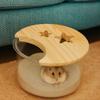 Transparent Hamster Bathtub Star Moon Shape Anti-leak Hamster Sand Bath Box with Cover Hamster Bathroom Pet Cleaning