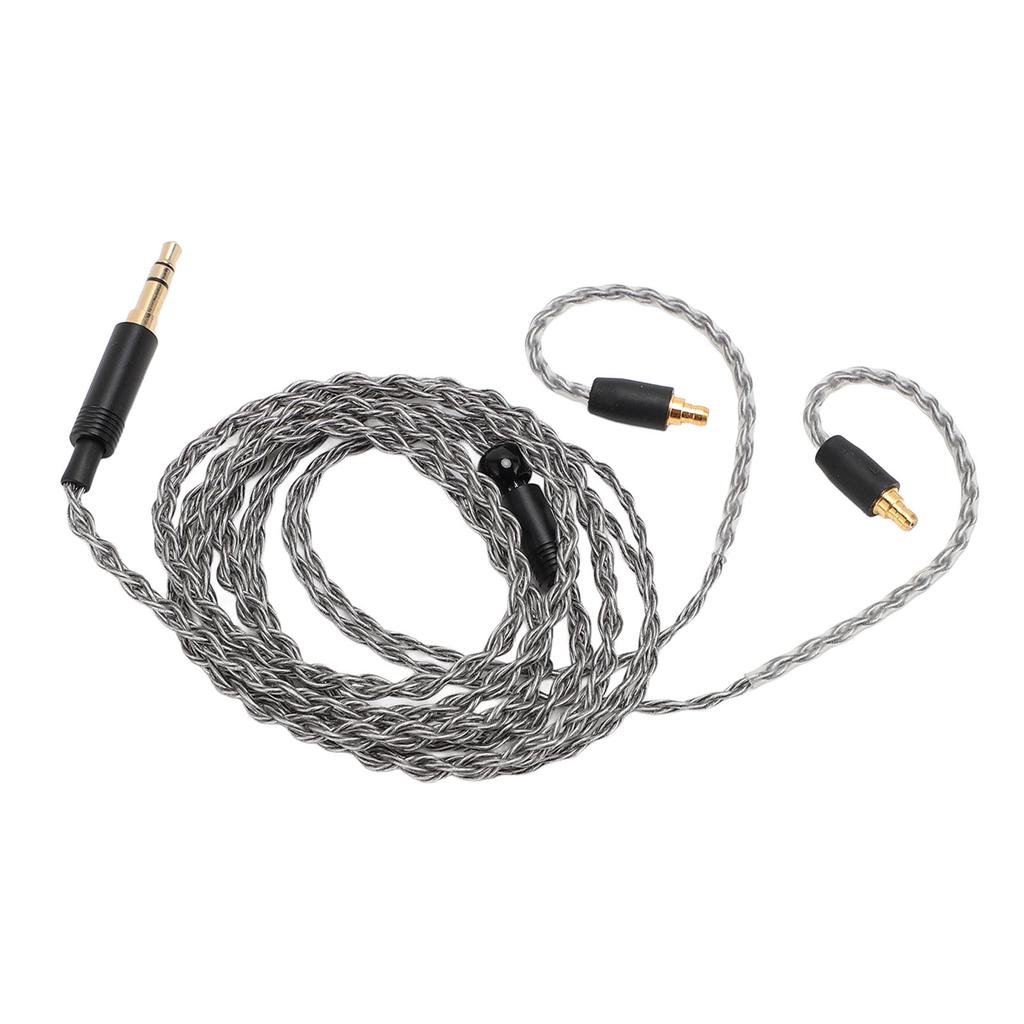 Earphone Cable 1.2m Silver Plated Copper 3.5mm Stereo Plug Earbuds Replacement Cable for IE100 Pro IE400 Pro IE500 Pro