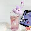 Sanrio Kuromi High Borosilicate Glass Straw Cup 600ml
