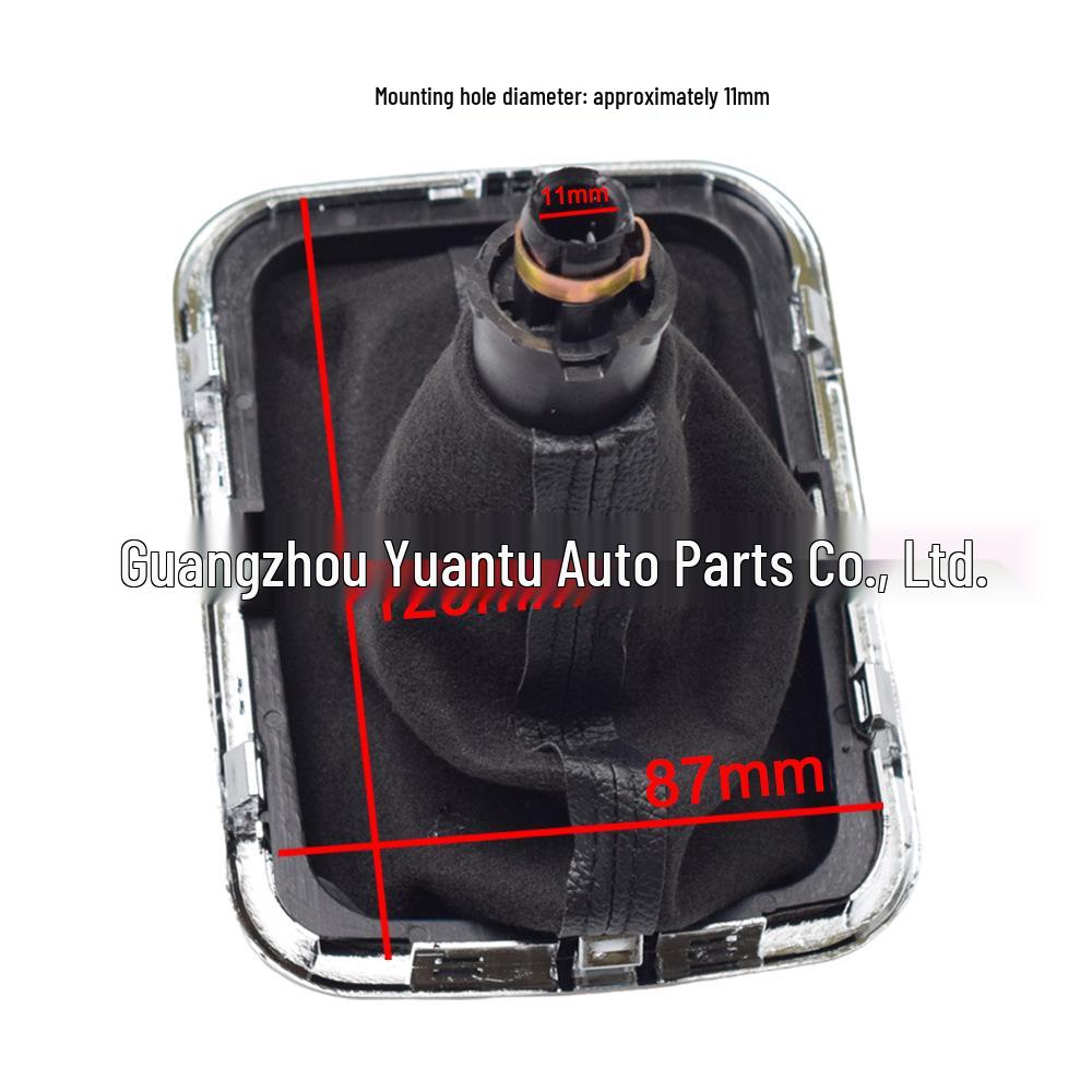 Совместим с Geely Emgrand 7 & Mitsubishi Lancer: Черная кожаная накладка на ручку переключения передач.