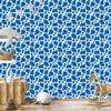 Cow Patches Wallpaper Blue and Azure for Living Room and Bedroom 50x1000