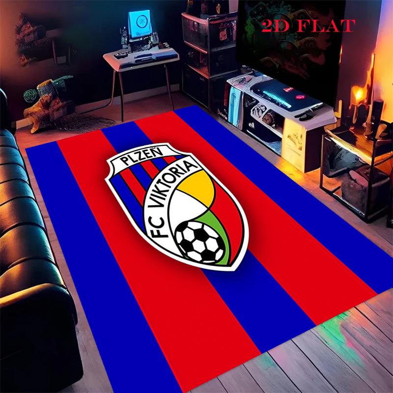 FC Viktoria Plzeň Carpet Rug for Living Room Bedroom Home Sofa Decoration,Kids play Nonslip Floor Mat