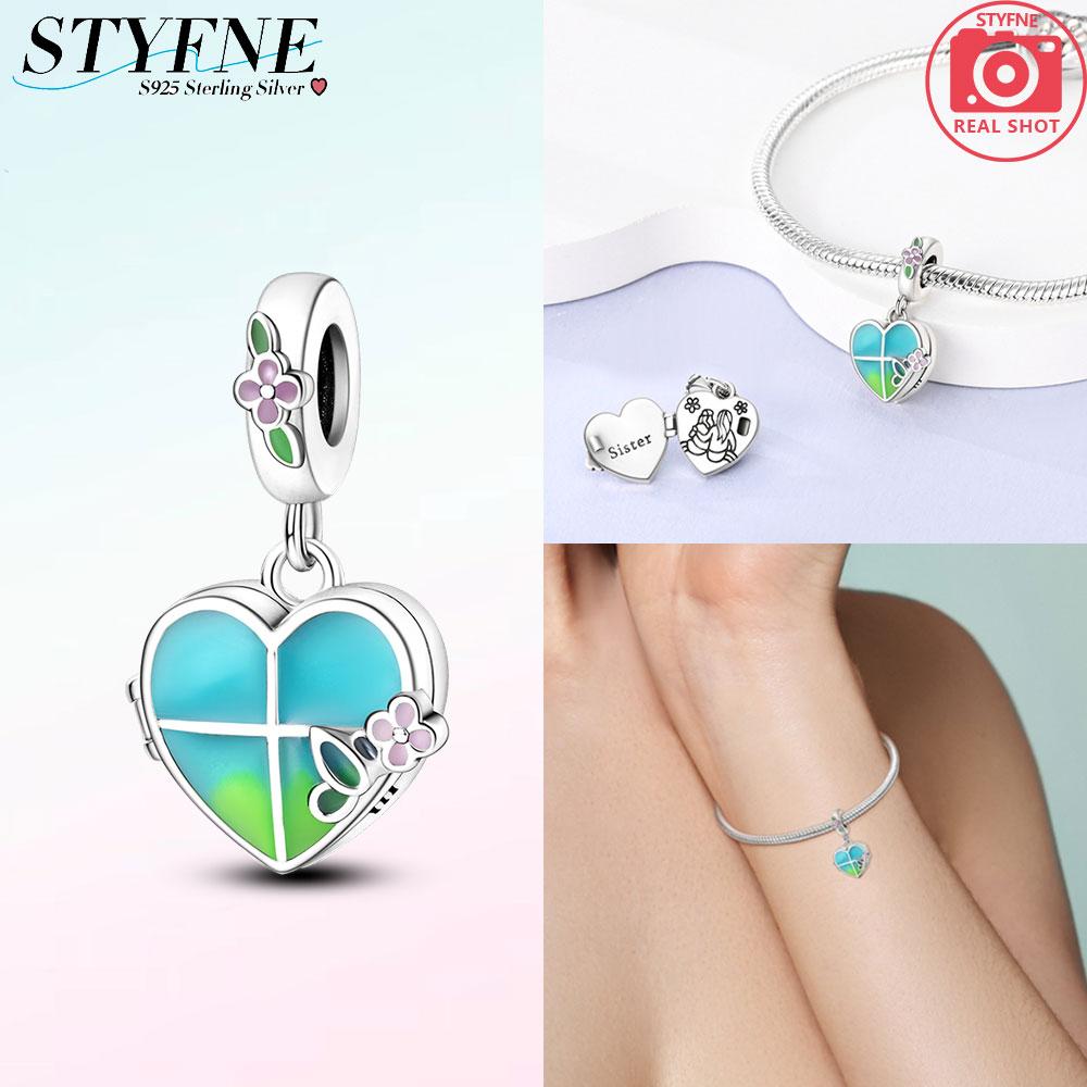 Розовый Шарм Сердце Любви Семьи Оригинальные Медные Бусины Подходят для Браслета Пандора Сделай Сам Сестра Мама Дружба Подвеска Изысканное Подарочное Ювелирное Изделие