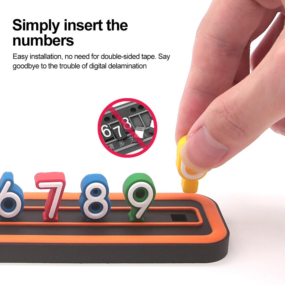 Карточка для временной парковки автомобиля Номерной знак телефона Автомобильные аксессуары Наклейки на телефонные номера Аксессуары для салона автомобиля