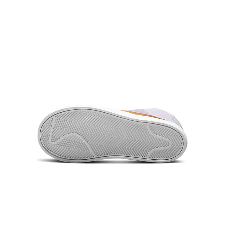 Nike Кроссовки Blazer D из кожи с круглым носком на шнуровке, амортизирующие, прочные, средней высоты, детские кроссовки фиолетового цвета DQ6085-500