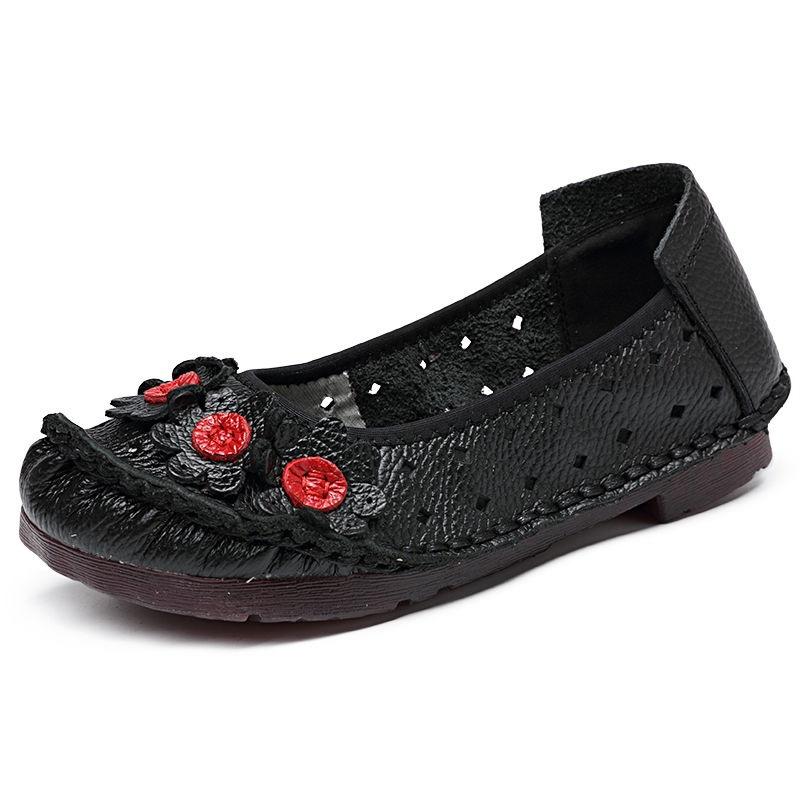Модная дизайнерская обувь Женские мокасины из натуральной кожи на плоской подошве Женские мокасины Оксфорды Женские туфли 2024 Цветочные женские туфли Мамы на плоской подошве