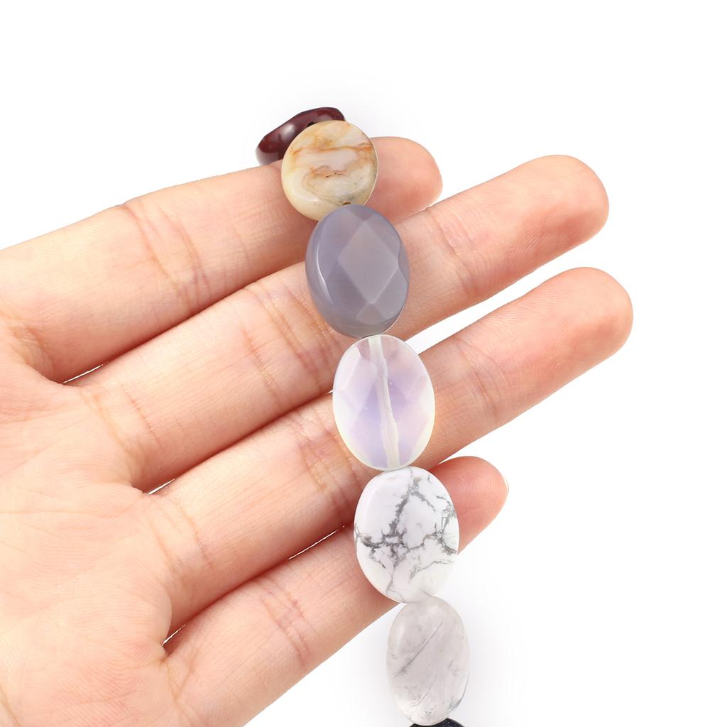 Бусины из натурального камня опал/агат/малахит овальные граненые бусины для изготовления ювелирных изделий DIY ожерелье браслет серьги аксессуар