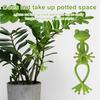 6 Pcs Green Frog Plant Support Frog Shape Plant Stem Holder Frog Plant Hugger Support Holder for Small Potted Plants Succulents Garden Decoration