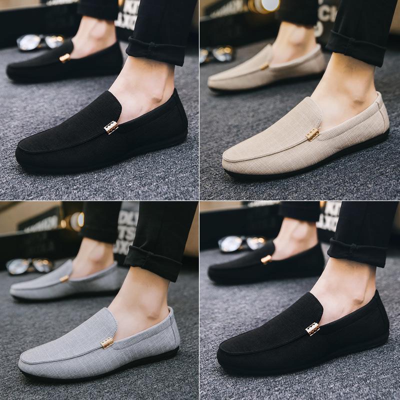 Shoes Men Casual Comfort Men Shoes Denim Male Shoes Adult Footwear 2025 New Men Loafers Canvas Shoes Men Sneakers Driving Shoes