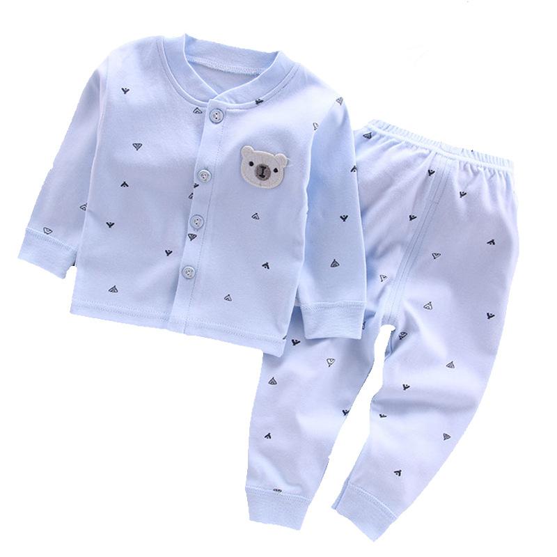 Baby Clothes Underwear Kids Tops Pants Newborn Pajama Suit Home Sets Boy Girls Warm Autumn Children's Clothing