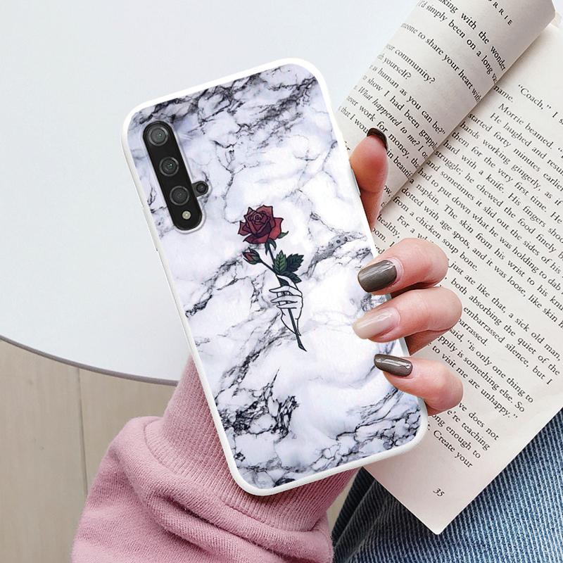 Чехол для телефона с мраморным узором для Huawei Nova 5T Защитный чехол Мягкий Funda для Huawei Nova 5T Nova5T 5 T Силиконовый чехол Capa