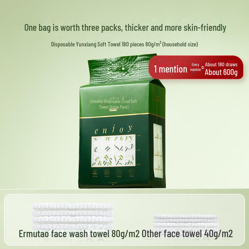 Ermutao утолщенная одноразовая несмываемая сухая шапочка для длинных волос - супер впитывающая и прочная