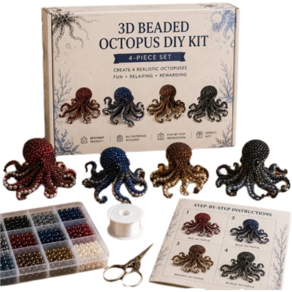 Beginner Friendly 3D Beaded Animal DIY Kit Plastic Beads Handmade Craft Kit Craft Making