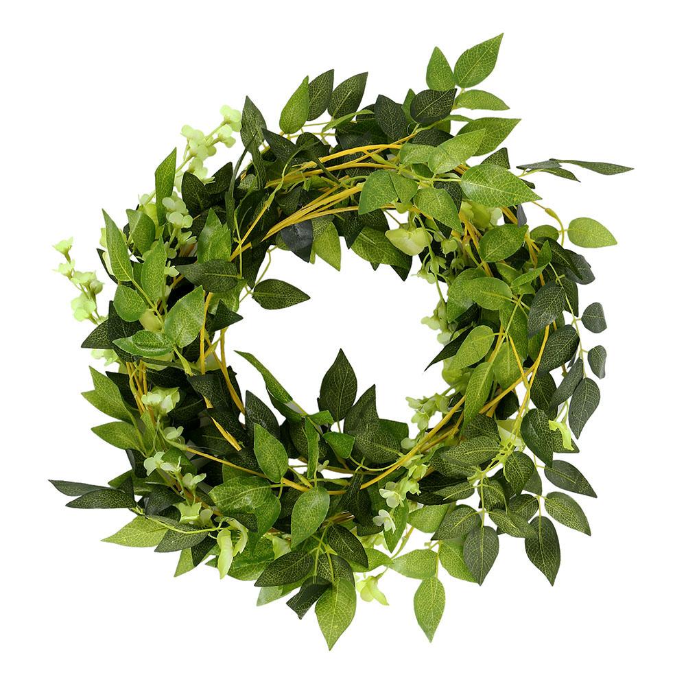 2pcs 1.8m Wisteria Artificial Flower Vine Ivy Leaf Garland Rattan String Flowers Fake Plant Leaf Rattan Trailing Fake Flower
