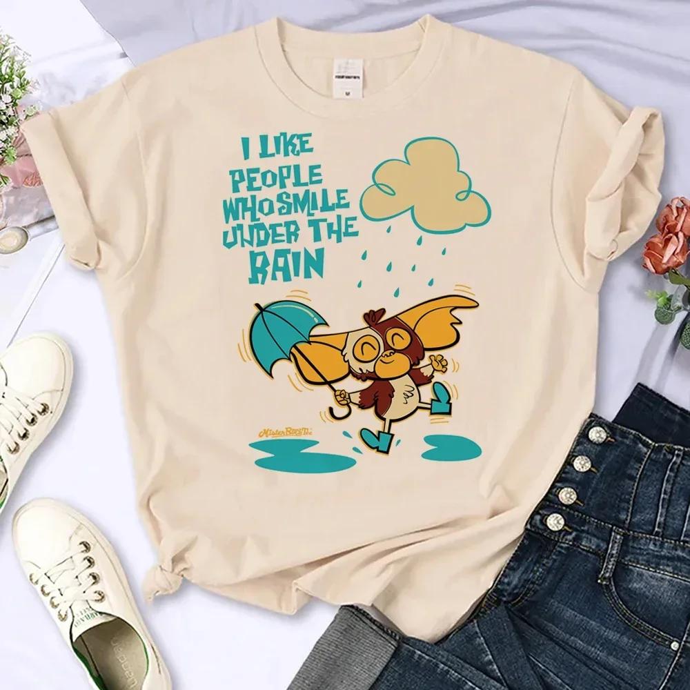 Women's Gremlins T-Shirt Anime Streetwear Funny T-Shirt Designer Women's Clothing Aesthetic Apparel