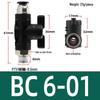 Pneumatic Hand Valve Set with Quick-Plug Connectors BUC 4/6/8/10mm