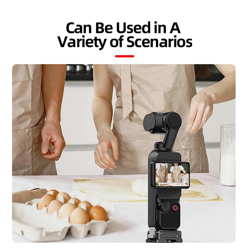 Charging Base For DJI OSMO Pocket 3 1/4 Mount Adapter Connector Folding Holder Tripod Gimbal Camera Quick Release Accessory