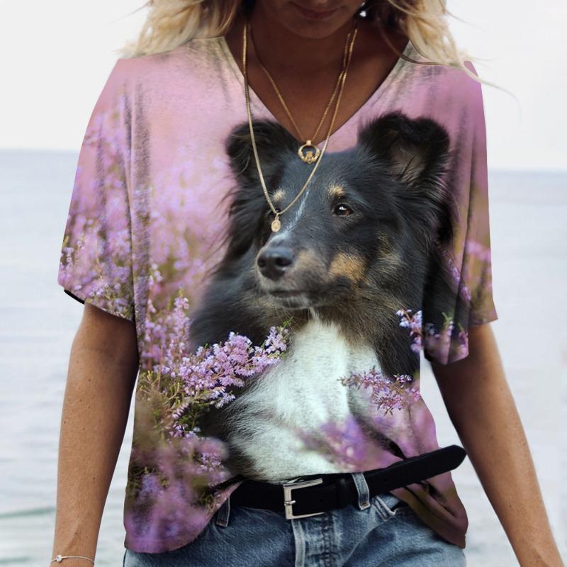 Футболка с принтом 3D Cat размера плюс, повседневная футболка с круглым вырезом и коротким рукавом, женская одежда больших размеров