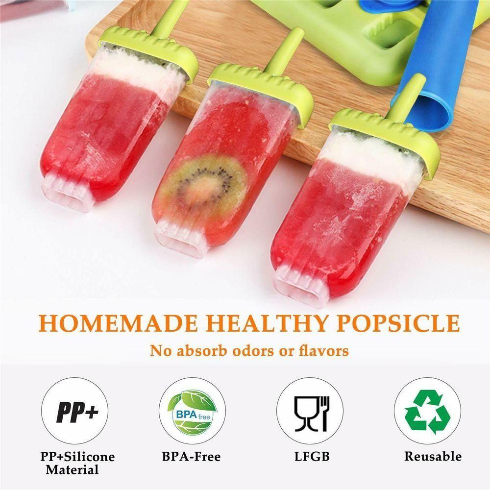 Food Grade Plastic Ice Cream Molds Easy To Fall Off DIY Ice Cream Tools Popsicle Mould DIY