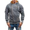 Men Long Sleeve Hooded Sweatshirt Zipper Autumn Coat Mens Cotton Sport Hoodies Outwear