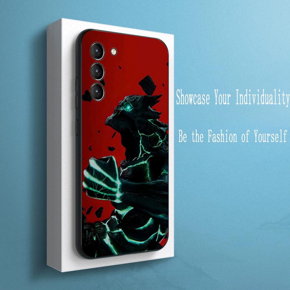 Чехол для телефона Kaiju No 8 japan hot anime Для Samsung Galaxy S25 S24 S23 S22 S21 S20 Plus Ultra Note20 Мягкий Черный