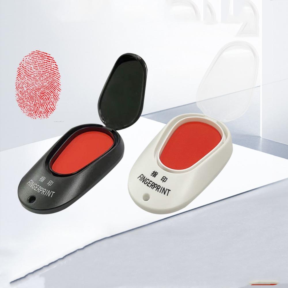 Clear Stamping Mini Fingerprint Ink Pad for Notary Thumbprint Ink Pad Office Supply