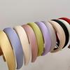 Vintage Elastic Velvet Hair Band Girl's Korean Fashion Sponge Wide Hair Hoop Solid Color Headbands Hair Accessories For Women