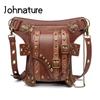 Steampunk Style Waist Bag Locomotive Chain Women Shoulder Bags Multifunctional Moto & Biker Messenger Bag