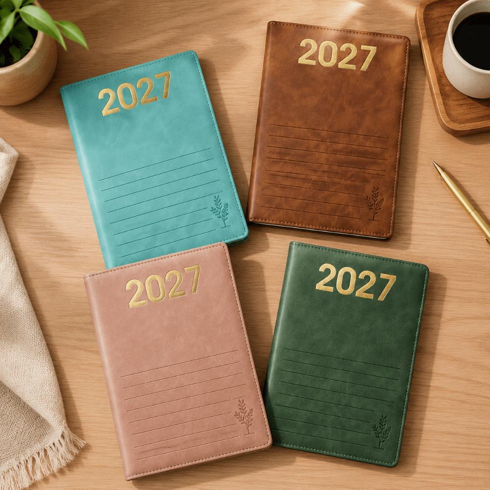 English A5 Agenda Planning Notebook 12 Months Office Work Planner Diary Writing Pads Stationery