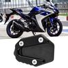 Side Stand Pad, Motorcycle Kickstand Pad, Extension Pad Support Plate Fits YMH YZF R25/YZF R3/MT‑25/MT‑03 14-19 (Black)