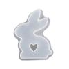 Форма из смолы «Пасхальный кролик» для DIY-поделок, гипсовых украшений, декора для пасхальной вечеринки, формы для эпоксидной смолы, антипригарная, легко извлекается