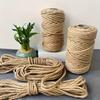 DIY Craft Twine Rope 4mm-12mm Twisted Cord New Natural Jute Rope  Pet Scratching