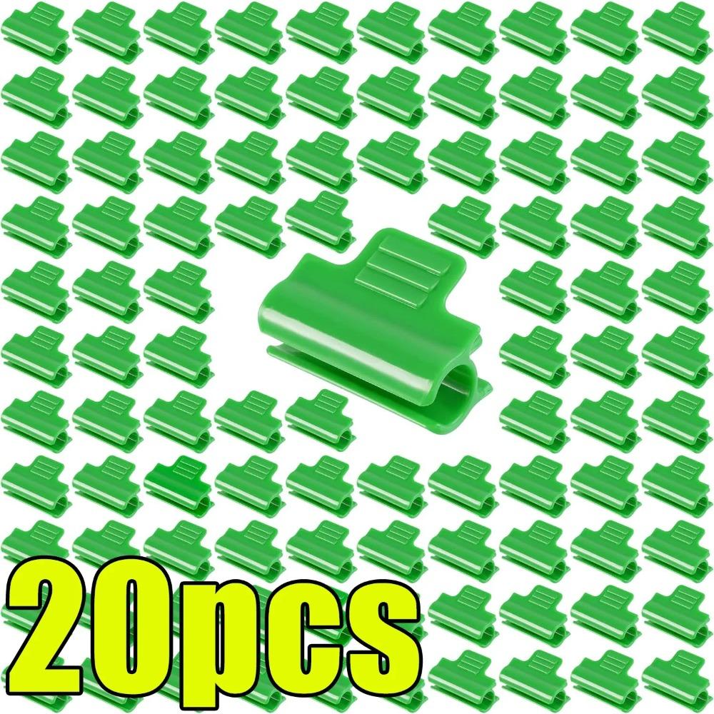 Зажимы для дуг туннеля для растений для фиксации тепличных аксессуаров с изоляционной пленкой, для поддержки корней и стеблей растений, зеленые зажимы